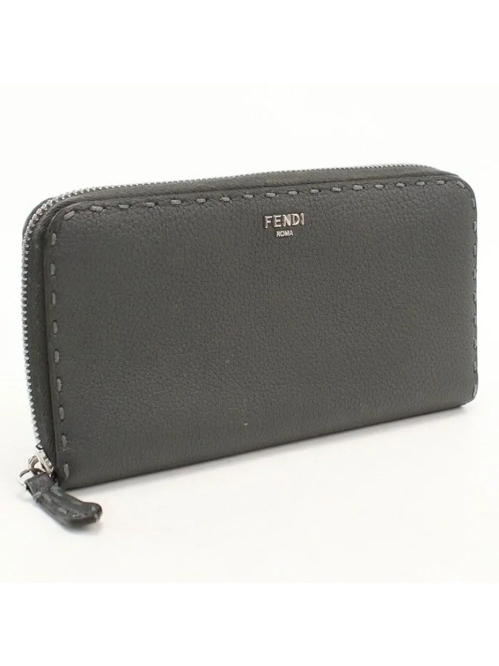 Fendi Selleria Wallet Zip Around Calfskin